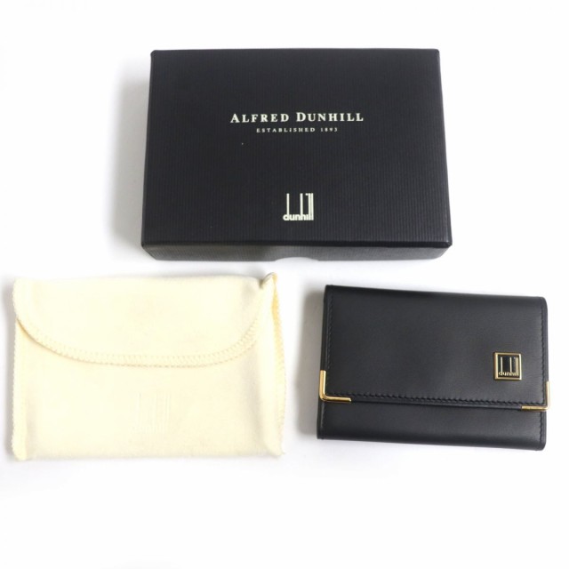 極美品▽dunhill ダンヒル amilet アミエット ゴールド金具 6連 レザー