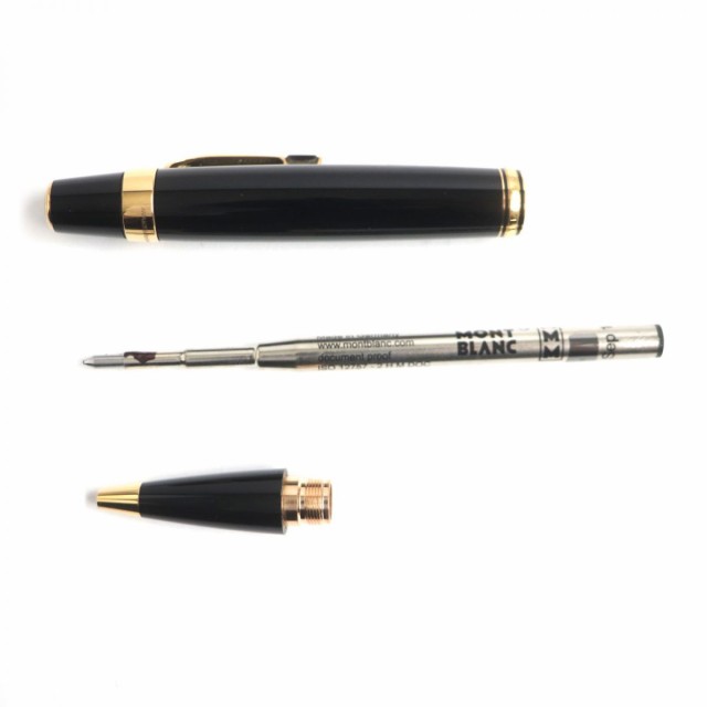 極美品▼MONTBLANC モンブラン ボエム ホワイトスター カラージュムストーン ツイスト式 ボールペン 黒×ゴールド 筆記◎  箱・ケース付き｜au PAY マーケット