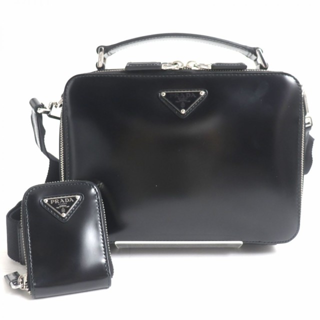 極美品　PRADA プラダ　2wayショルダーバッグ　ベージュ　青　ロゴ