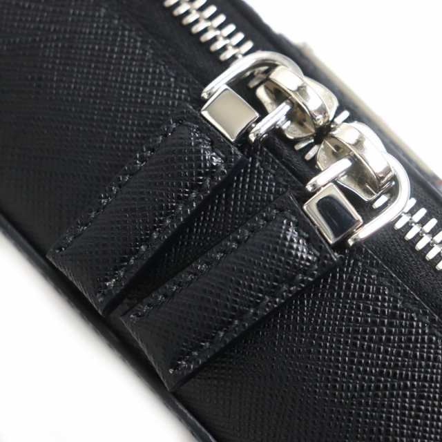 極美品▽定価324500円 PRADA プラダ 2VH070 ブリック 三角ロゴ