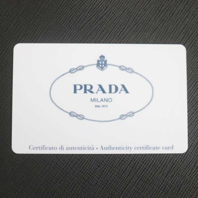 極美品▽PRADA プラダ 2VD018 サフィアーノレザー 三角ロゴ金具付き