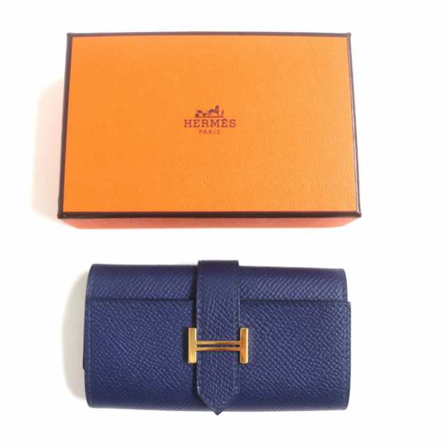 極美品▽HERMES エルメス ベアン 4連 ヴォ—エプソン レザーキーケース