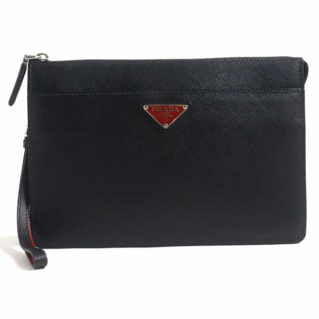 極美品▽定価280500円 PRADA プラダ 2VF032 サフィアーノレザー