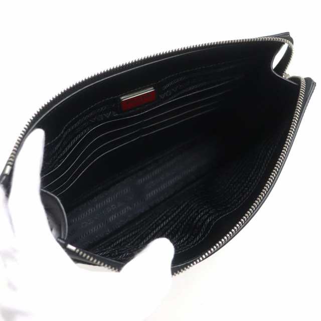 極美品▽定価280500円 PRADA プラダ 2VF032 サフィアーノレザー