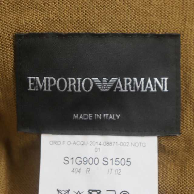 未使用品▽黒タグ EMPORIO ARMANI エンポリオアルマーニ ローゲージ