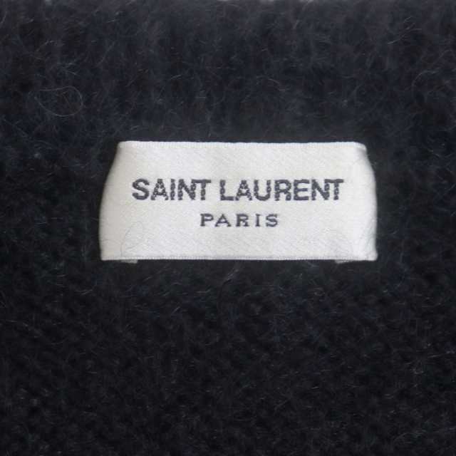 美品▽SAINT LAURENT PARIS サンローランパリ 480142 モヘア混 クルー