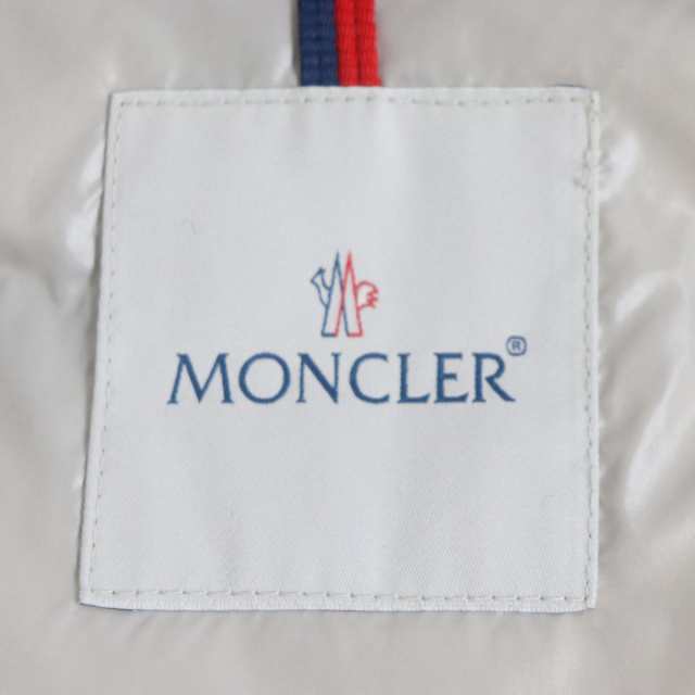 美品▼MONCLER モンクレール BRESLE ブレスル ロゴ入りボタン フード付き WZIP ウールダウンベスト/ジレ グレー 0 メンズ  国内正規品｜au PAY マーケット