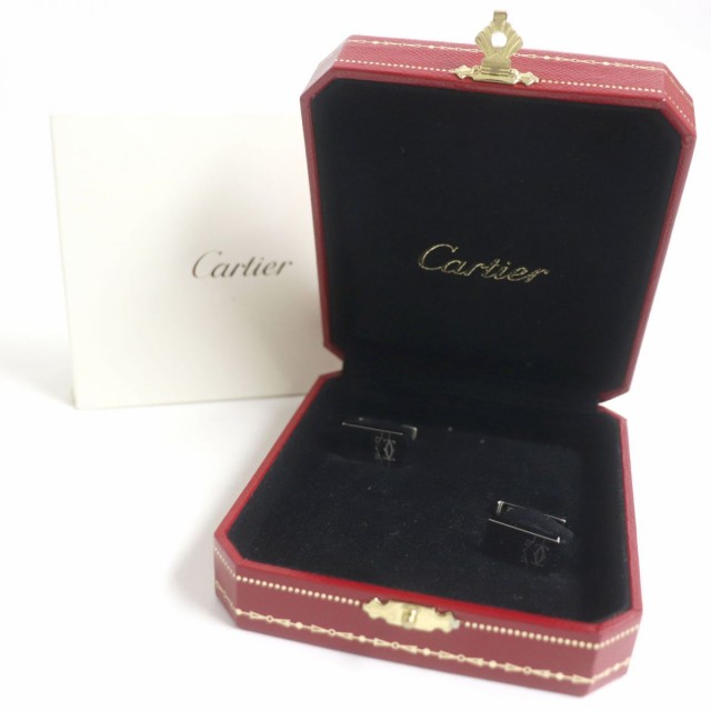 極美品▽Cartier カルティエ T1220520 2C スクエア SV925 カフスボタン