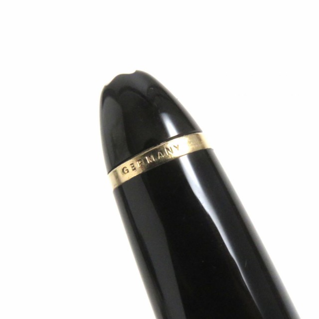 美品▼MONTBLANC モンブラン マイスターシュテュック No.146 ホワイトスター ペン先14K 万年筆 ブラック×ゴールド Fニブ ドイツ製