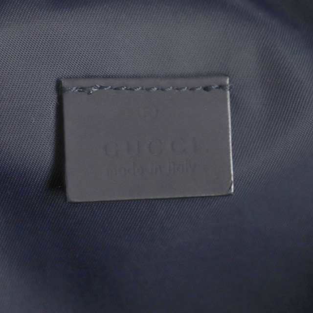 美品▽GUCCI グッチ 246409 ウェブライン シマレザー ボディバッグ