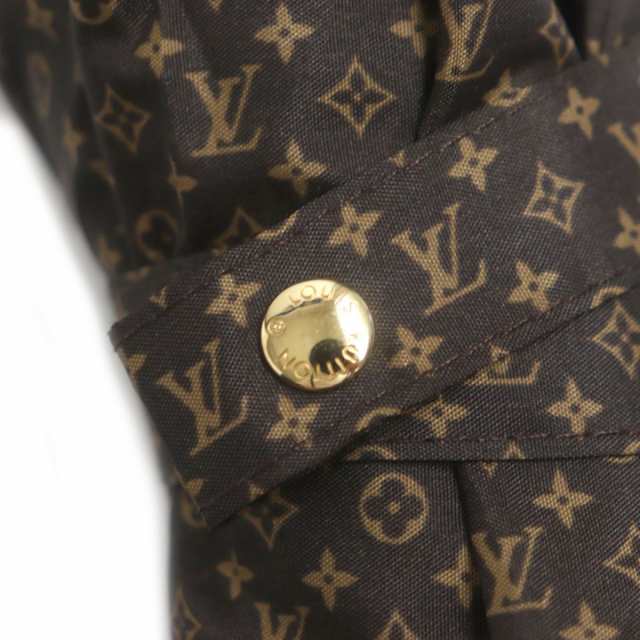 極美品▼LOUIS VUITTON ルイヴィトン M70123 モノグラム パラプリュイ・オンデー レザー使い 折り畳み傘/アンブレラ ダークブラウン  袋付｜au PAY マーケット