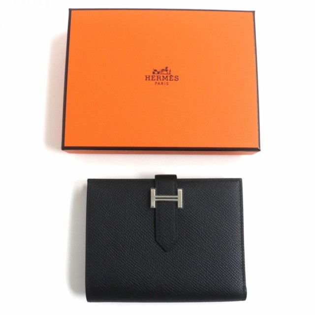 未使用品▽HERMES エルメス ベアンコンパクト Hロゴ ヴォーエプソン