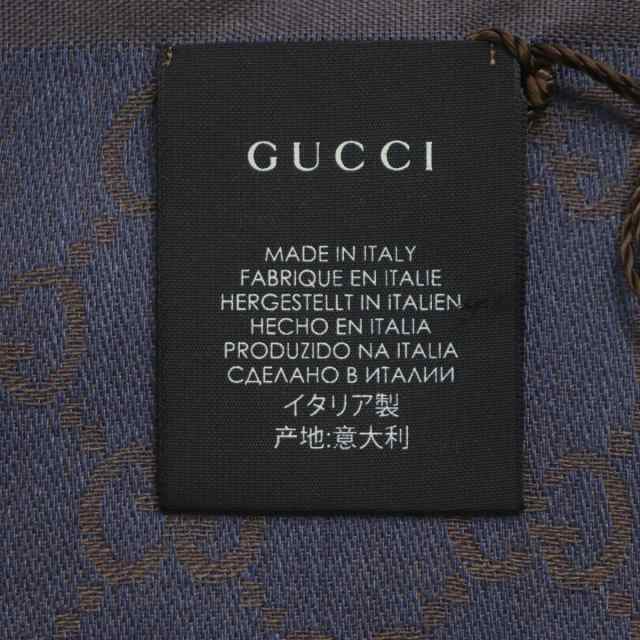 未使用品▽GUCCI グッチ 281942 3G704 GG柄 ウール×シルク 大判