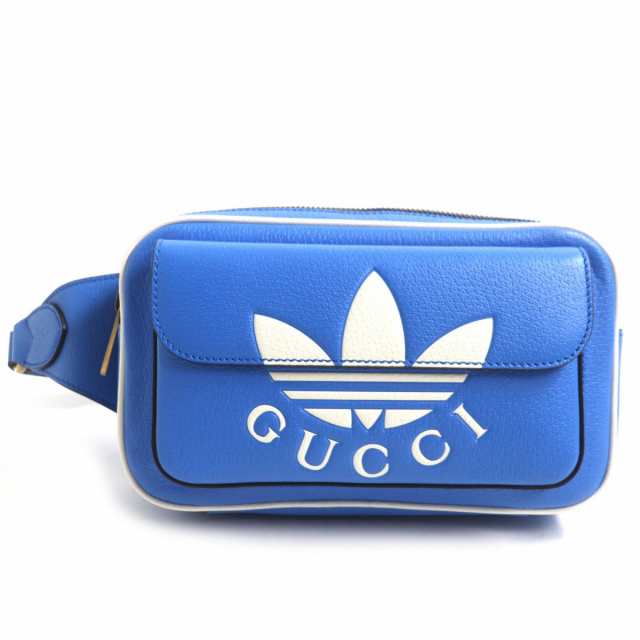 未使用品▽GUCCI×adidas グッチ×アディダス 722141 レザー ボディ