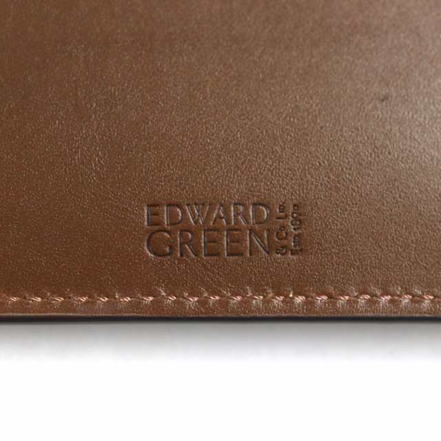 未使用品▼定価47300円 EDWARD GREEN エドワードグリーン レザーカードケース/名刺入れ ブラウン シンプル・ビジネス◎ メンズ  箱付き｜au PAY マーケット