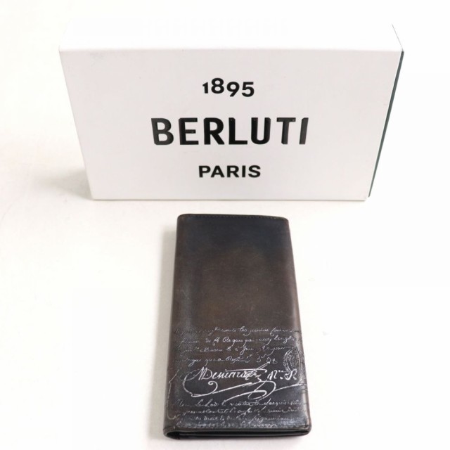 BERLUTI ベルルッティ エスパス　カリグラフィ 二つ折り長財布カードポケットx10