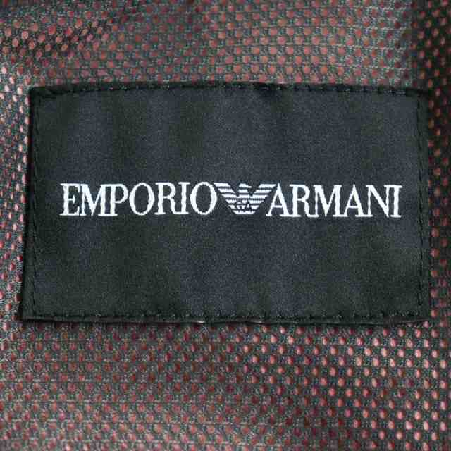 美品○黒タグ EMPORIO ARMANI/エンポリオアルマーニ ラムレザー