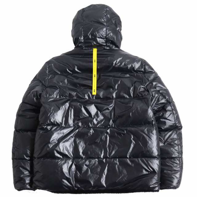 未使用品●21AW MONCLER モンクレール ジーニアス 2 HAMURA フェイクファー ロゴワッペン付き リバーシブル ダウンジャケット 黒  3 正規｜au PAY マーケット