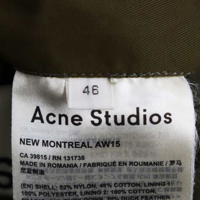 極美品○Acne Studios アクネストゥディオズ NEW MONTREAL ロング丈