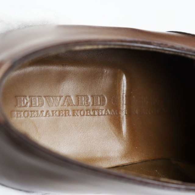 美品●EDWARD GREEN エドワードグリーン CHELSEA/チェルシー 82ラスト キャップトゥ レザーシューズ 6 1/2 ブラウン  イングランド製 メン｜au PAY マーケット