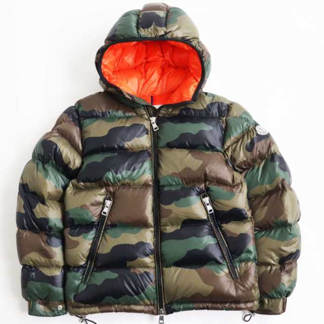 極美品●MONCLER モンクレール BLIER/ブリエ カモフラ/迷彩柄 ロゴワッペン付き フーデッドダウンジャケット マルチカラー 0 正規品  メン｜au PAY マーケット