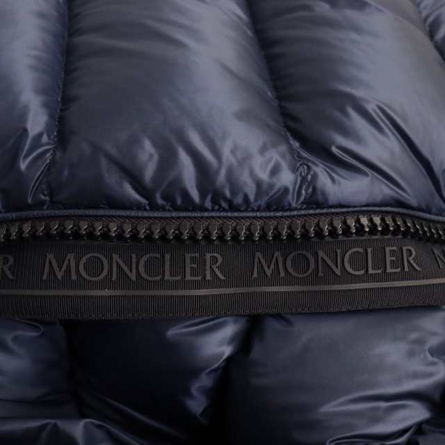 美品●21-22AW MONCLER モンクレール MYOSOTIS/ミュオソティス ロゴワッペン付き フーデッドダウンジャケット ネイビー 5  正規品 メンズ｜au PAY マーケット