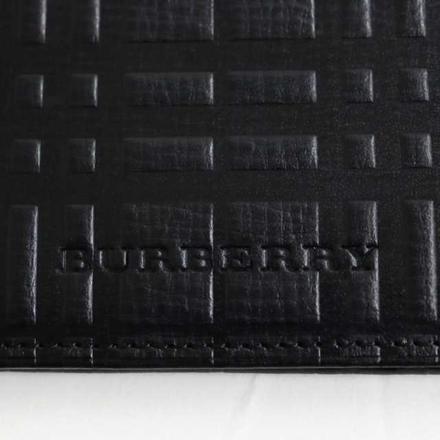 未使用品○BURBERRY バーバリー エンボスチェック/内側ノバチェック柄