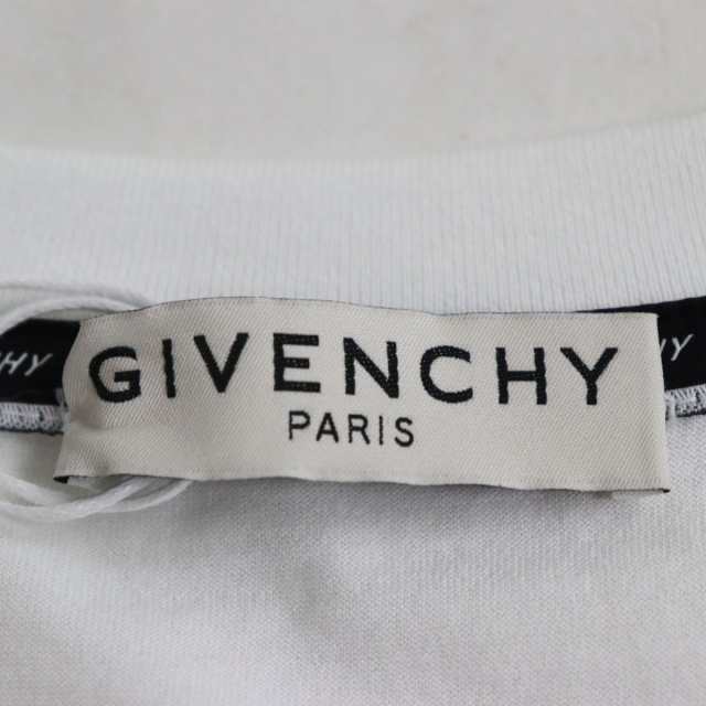 未使用品●GIVENCHY ジバンシィ BM70K93002 ロゴプリント クルーネック 半袖 Tシャツ/カットソー ホワイト 大きめサイズXXL  正規品｜au PAY マーケット