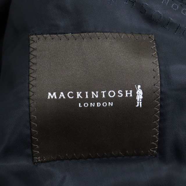 未使用品●MACKINTOSH マッキントッシュ イタリア製生地使用 ウール100％ シングルスーツ/上下セットアップ ブラック 40 日本製  正規品｜au PAY マーケット