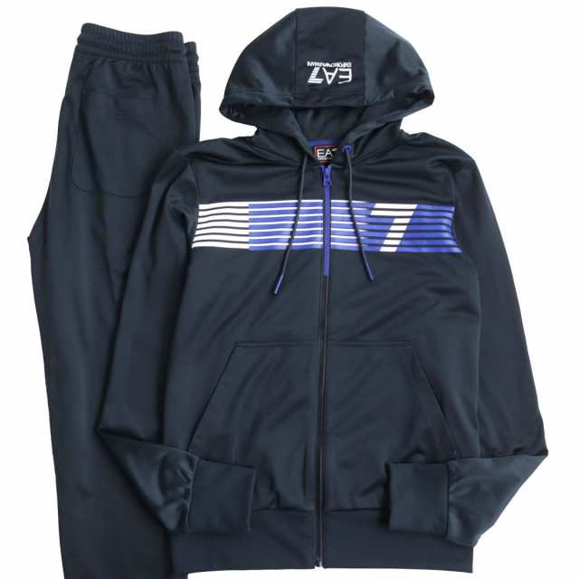 【ドンドン見直し】極美品●EA7 EMPORIO ARMANI エンポリオアルマーニ ジップパーカー/スウェットパンツ/セットアップ S グレー 正規品