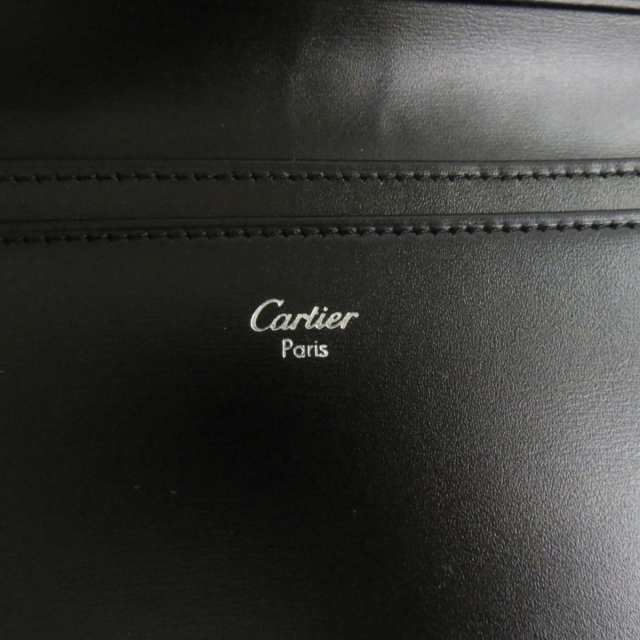 未使用品○Cartier カルティエ パシャ レザー シルバーロゴ金具付き 二