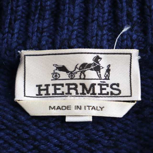 極美品○2018年製 HERMES エルメス ウール×カシミヤ WZIP 総柄