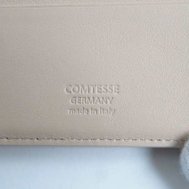 未使用品○COMTESSE コンテス 4182004108 ホースヘア×レザー ロゴ金具