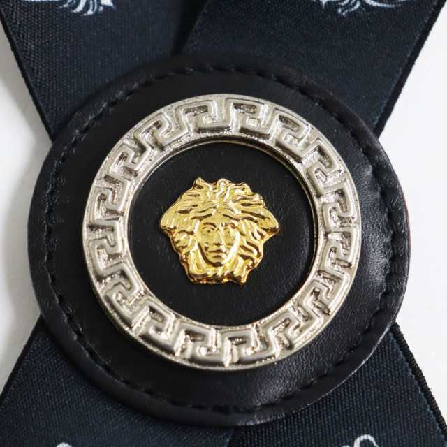 未使用品●GIANNI VERSACE ジャンニヴェルサーチ メデューサモチーフ サスペンダー ブラック系×シルバー メンズ おすすめ◎｜au PAY  マーケット