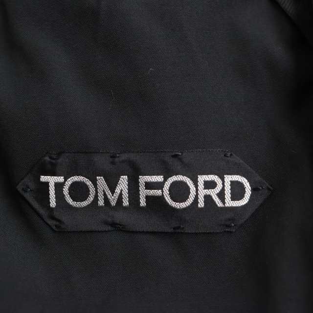 美品●TOM FORD トムフォード サファリジャケット/ミリタリージャケット/ハーフコート ブラック 52 イタリア製 正規品 メンズ｜au PAY  マーケット