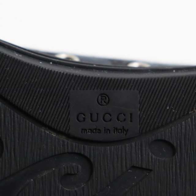 美品●GUCCI グッチ 426188 GGキャンバス×レザー ハイカットスニーカー ブラック 7 イタリア製 箱/保存袋付き メンズ  おすすめ◎｜au PAY マーケット