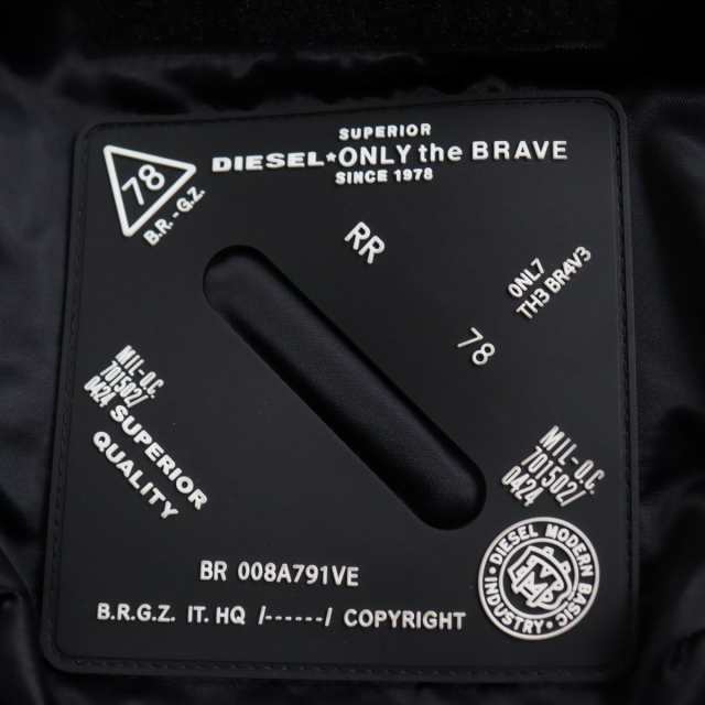 極美品○DIESEL ディーゼル ONLY THE BRAVE 裏地フリース 中綿入り