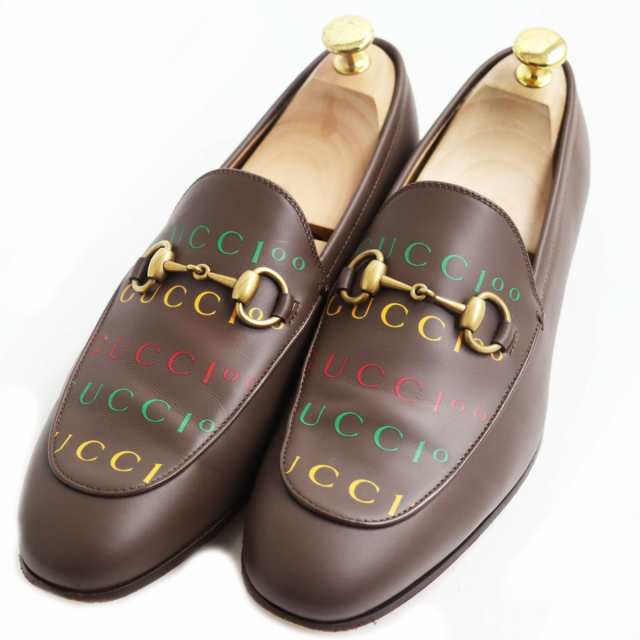 美品○GUCCI グッチ 100周年記念モデル 677069 ホースビットローファー