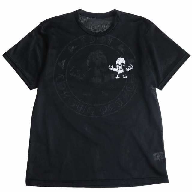 極美品○CHROME HEARTS クロムハーツ フォティプリントメッシュ 半袖T ...