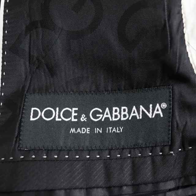 【ドンドン見直し】美品●黒タグ DOLCE＆GABBANA ドルチェ＆ガッバーナ MARTINI シルク混 シングル テーラードジャケット 黒 50  伊製 正｜au PAY マーケット