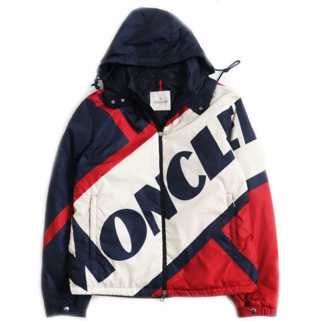 良品○20SS MONCLER モンクレール BERT ロゴプリント トリコロール