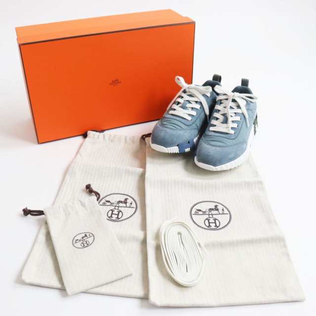 美品○HERMES エルメス Bouncing/バウンシング スウェードレザー Hロゴ