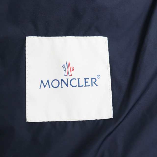 未使用品●20SS MONCLER モンクレール YERES/イエール ロゴワッペン付き WZIP ライトダウンジャケット ダークネイビー 6 正規品 タグ付き