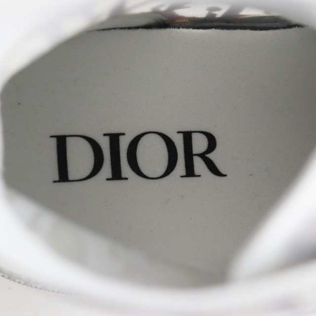 極美品●DIOR ディオール オム B23 オブリーク 3SH118YTG ハイカット/ハイトップスニーカー ホワイト×ブルー×レッド 41 イタリア製