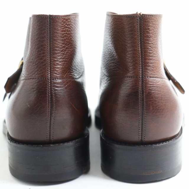 【ドンドン見直し】良品●JOHN LOBB ジョンロブ DEBEE 8896ラスト ダブルモンクストラップ レザーブーツ ダークブラウン 6EE 英国製 メンズ