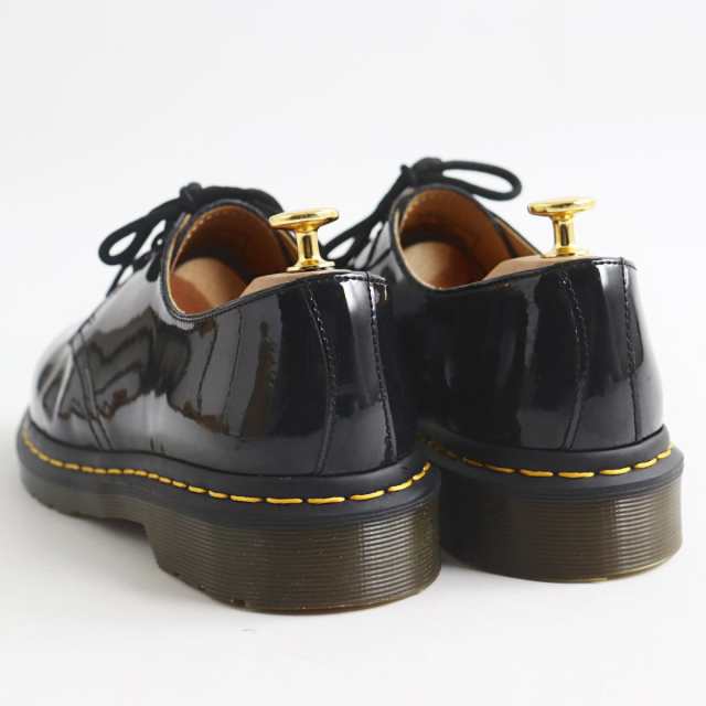 【ドンドン見直し】美品●Dr.Martens ドクターマーチン 1461 パテントレザー/エナメル 3ホールシューズ ブラック UK8 メンズ