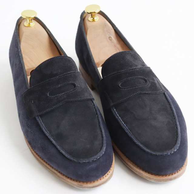 美品○JOHN LOBB ジョンロブ LOPES/ロペス スウェードレザー コイン