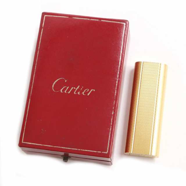 美品◇Cartier カルティエ オーバル型 総柄 ローラー式 ガスライター