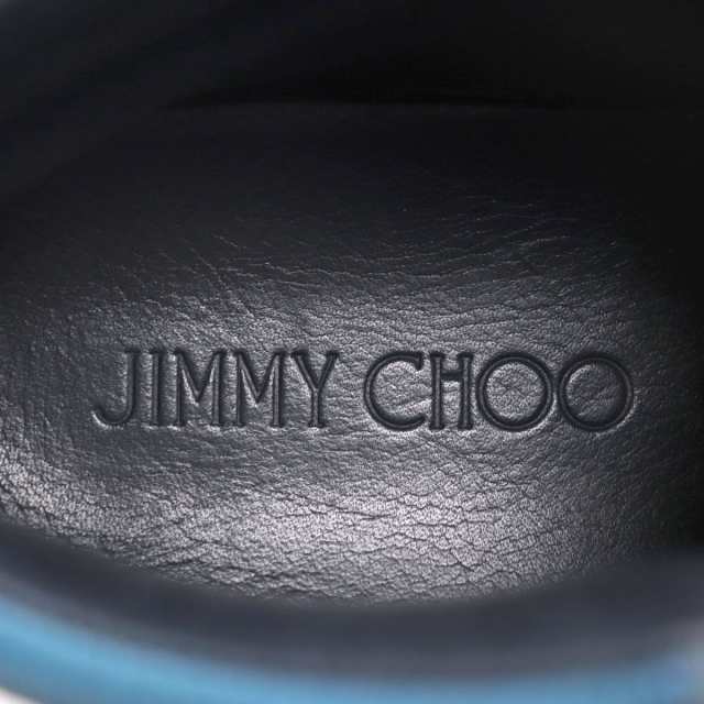 美品◆JIMMY CHOO ジミーチュウ BELGRAVI レザー ハイカットスニーカー/シューズ マルチカラー 41 イタリア製 メンズ 箱・保存袋付き