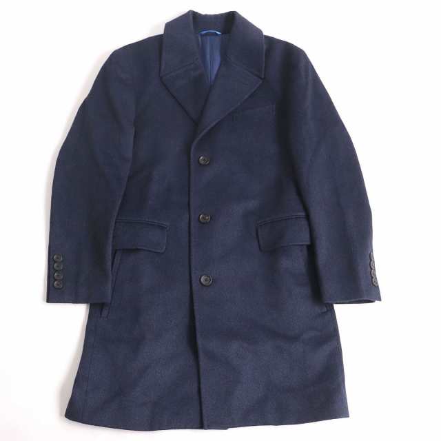 未使用品◇LANVIN en Bleu ランバンオンブルー ロゴボタン 織柄 ウール